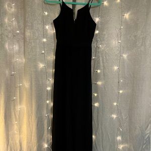 Black, dressy romper.